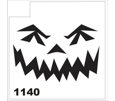 Трафарет для блеск-тату страшилка 1140
