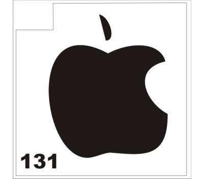 Трафарет для блеск-тату яблоко 131