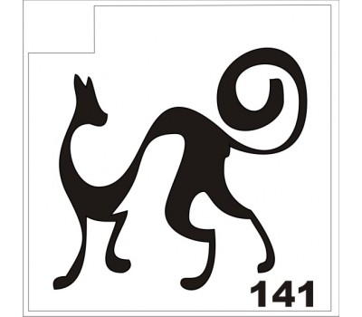 Трафарет для блеск-тату кошка 141