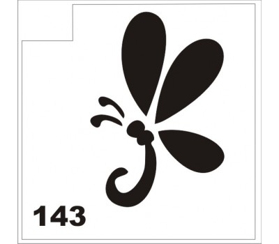 Трафарет для блеск-тату бабочка 143