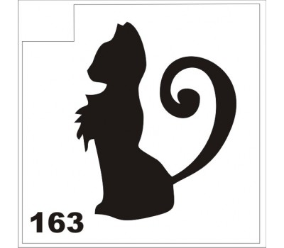 Трафарет для блеск-тату кошка 163