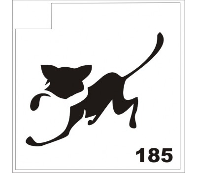 Трафарет для блеск-тату кот 185 
