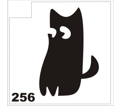 Трафарет для блеск-тату кот 256