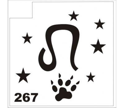 Трафарет для блеск-тату знак 263