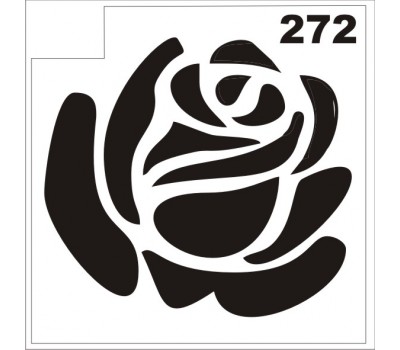 Трафарет для блеск-тату роза 272