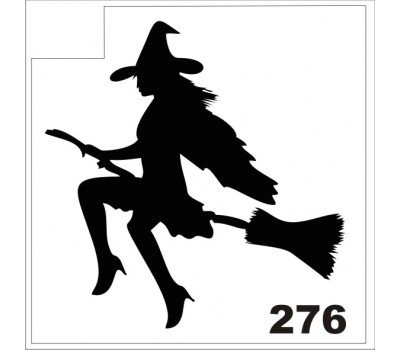 Трафарет для блеск-тату ведьма 276