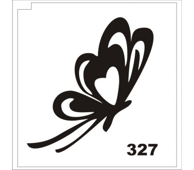 Трафарет для блеск-тату бабочка 327