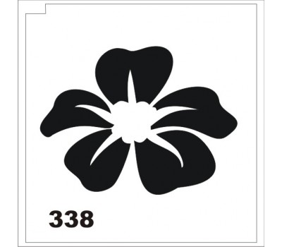 Блеск-тату трафарет цветок 338