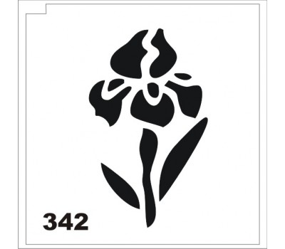 Блеск-тату трафарет цветок 342