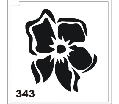 Блеск-тату трафарет цветок 342