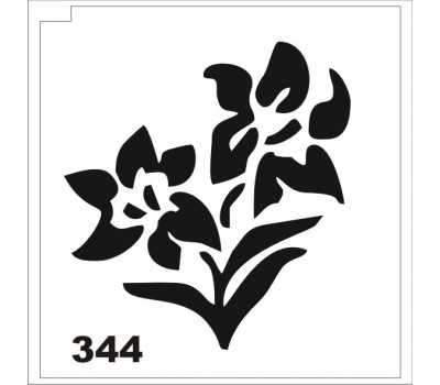 Блеск-тату трафарет цветок 344