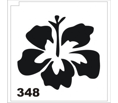 Блеск-тату трафарет цветок 348