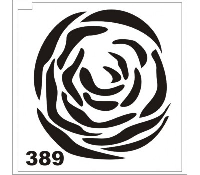 Трафарет для блеск-тату цветок 389