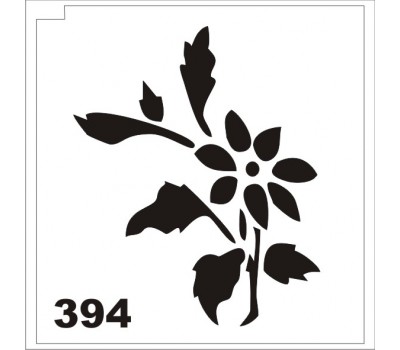 Материалы для блеск-тату трафарет цветок 394