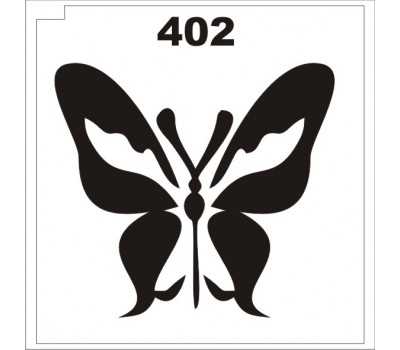 Материалы для блеск-тату трафарет бабочка 402