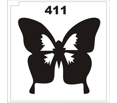 Трафарет для блеск-тату бабочка 411