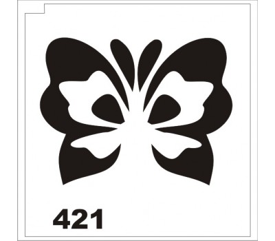 Трафарет для блеск-тату бабочка 421