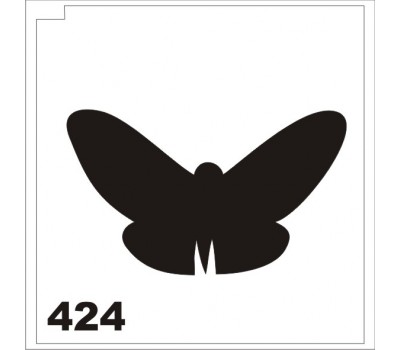 Трафарет для блеск-тату бабочка 424