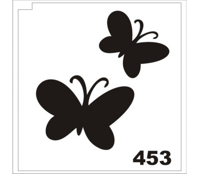 Трафарет для блеск-тату бабочка 453