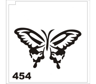Материалы для блеск-тату трафарет бабочка 454