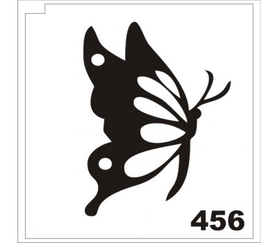 Материалы для блеск-тату трафарет бабочка 456