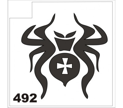 Трафарет для блеск-тату паук 492