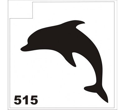 Трафарет для блеск-тату. Дельфин 515