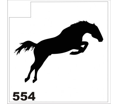 Трафарет для блеск-тату Конь 554