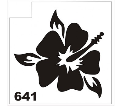 Трафарет для блеск-тату Цветок 640