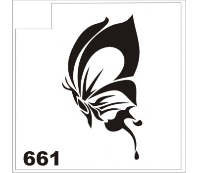 Трафарет для блеск-тату Бабочка 661