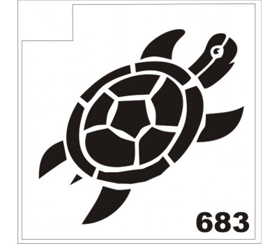 Трафарет для блеск-тату Черепаха 683