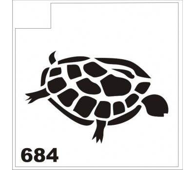 Трафарет для блеск-тату Черепаха 684